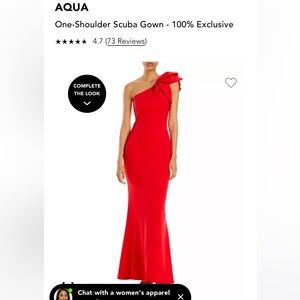 Aqua Red Scuba Dress- Size 12
